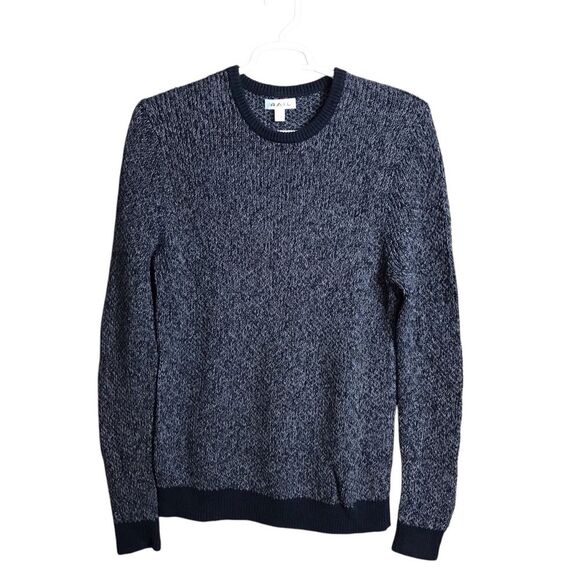 The Rail Mens 100% Cotton Crew Neck Sweater Black/ Grey Size Large - Picture 1 of 14